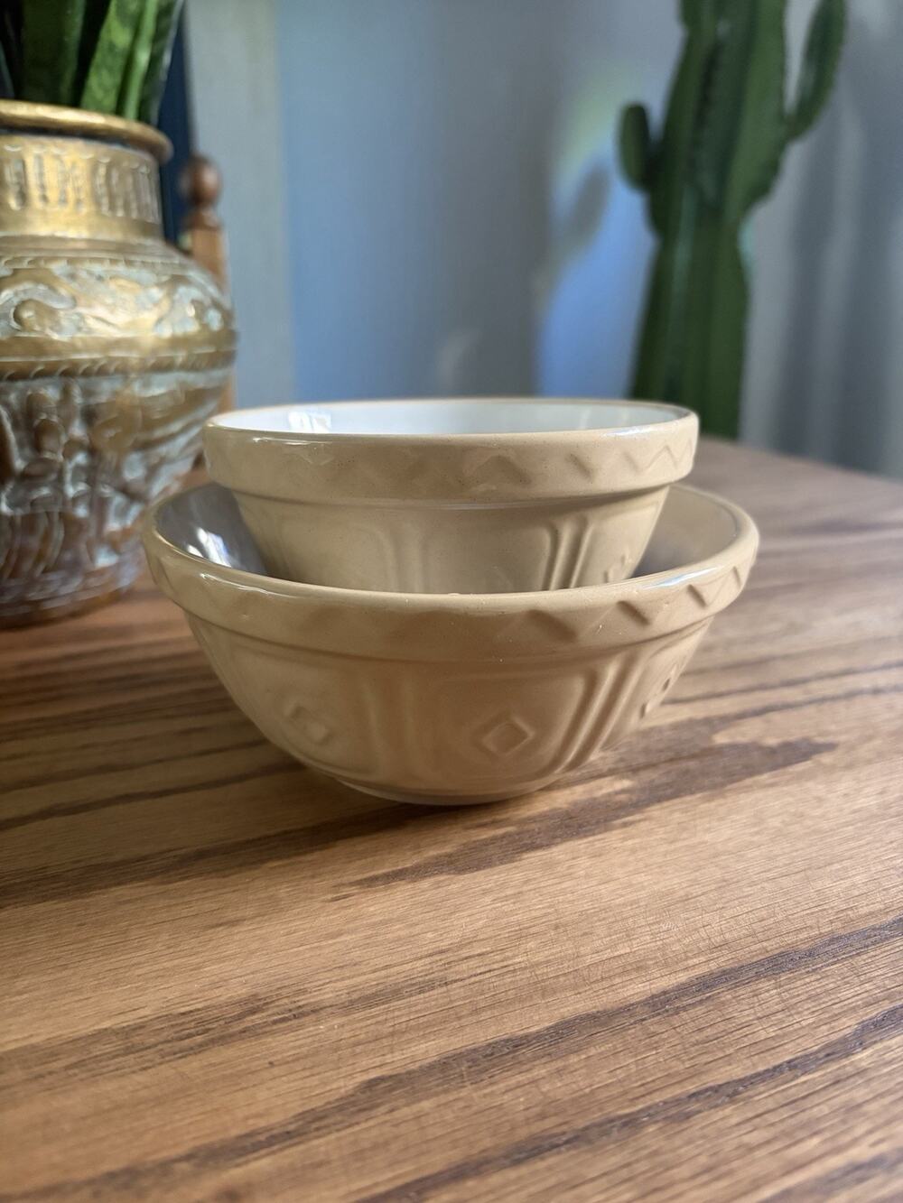 Vintage Mason Prep Bowls Set Of 2 Nesting Bowls Small Prep Bowls 4.5” and 6”